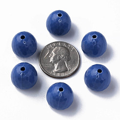 不透明なアクリルビーズ  多面カット  ティアドロップ  藤紫色  15x14.5mm  穴：2mm  約243個/500g&nbsp;MACR-S373-10A-A16