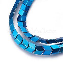Electroplated Non-magnetic Synthetic Hematite Beads Strands&nbsp;G-P392-E07
