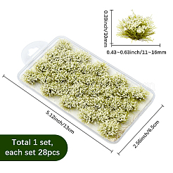ナイロンミニ草の房  人工芝モデル  DIYサンドテーブル素材用  ベージュ  11~16mm&nbsp;AJEW-WH20120-06B