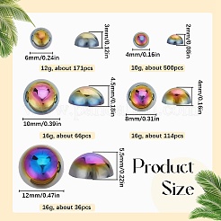 70G  5 Styles ABS Plastic Imitation Pearl Cabochons&nbsp;OACR-SC0001-45C