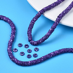 Handmade Polymer Clay Beads Strands&nbsp;CLAY-R089-6mm-161