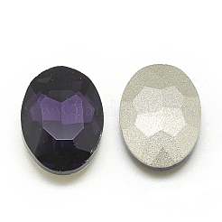 Pointed Back Glass Rhinestone Cabochons&nbsp;RGLA-T080-8x10mm-16