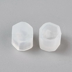 シリコンモールド  レジン型  UVレジン用  エポキシ樹脂ジュエリー作り  ホワイト  8x9x6mm  内径：6x7mm&nbsp;DIY-E005-04