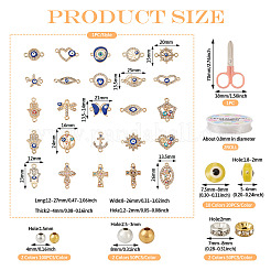 DIY Evil Eye Bracelet Making Kit&nbsp;DIY-TA0004-42