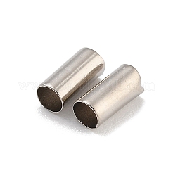真鍮製チューブビーズ  カドミウムフリー＆鉛フリー  プラチナ  6x2.7mm  穴：2.2mm&nbsp;KK-B120-03D-P