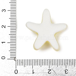 クリア樹脂カボション  グリッターパウダー付き  ヒトデ  ミックスカラー  24x27x8mm&nbsp;RE-CBAF00C-09