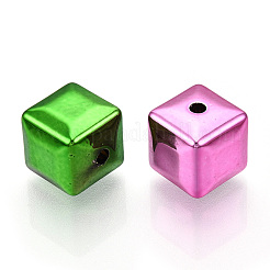 UV Plating Oapque Acrylic  Beads&nbsp;X-PACR-T017-08