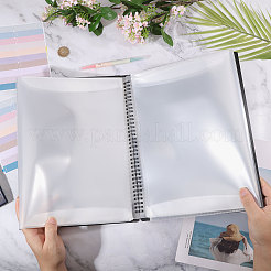 プラスチック製のピアノ楽譜フォルダー  インデックスタブとペン付き  長方形  ブラック  322x260x16.5mm&nbsp;AJEW-WH0410-133B