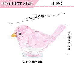 Glass Bird Display Decoration&nbsp;AJEW-WH20019-58A