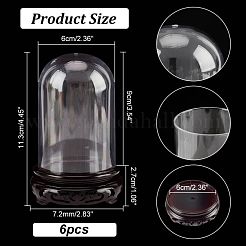 Plastic Dome Cover&nbsp;GLAA-WH0038-04A