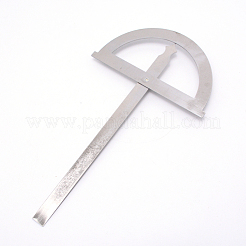 ステンレス鋼の分度器定規  0-180°/15cm  ステンレス鋼色  283x84x13.5mm&nbsp;TOOL-WH0021-07