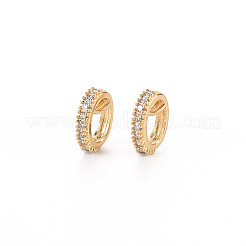 Brass Micro Pave Clear Cubic Zirconia Link Connectors&nbsp;KK-S356-448-NF
