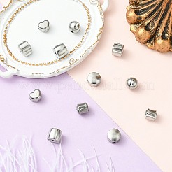 12Pcs 6 Styles 304 Stainless Steel European Style Clasps&nbsp;STAS-CJ0002-77