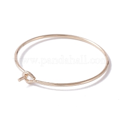 鉄のフープピアスのパーツ  ワイングラスチャームリング  ローズゴールド  20ゲージ  31x25x0.8mm  ピン：0.8mm&nbsp;FIND-WH0110-093B-RG