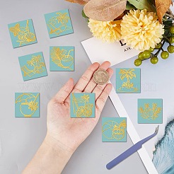 Nickel Metal Waterproof Self-Adhesive Picture Stickers&nbsp;DIY-WH20016-058
