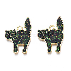 Halloween Rack Plating Alloy Enamel Pendants&nbsp;LS-PALLOY-N164-005LG