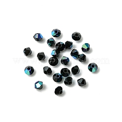 プレシオサ®クリスタルビーズ  チェコクリスタル  双円錐形(451 69 302 ロンデル)  23980 200 ジェット アブ  3mm  穴：0.8mm&nbsp;Y-PRC-BA3-23980-200