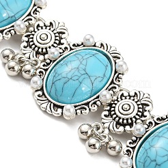 Bohemia Style Alloy Oval Jewelry Set&nbsp;SJEW-H076-01AS
