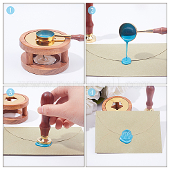DIY Wax Seal Stamp Kits&nbsp;DIY-CP0003-52O