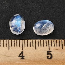 天然グレードAAレインボームーンストーンカボション  オーバル  8x6x3mm&nbsp;G-L616-02A