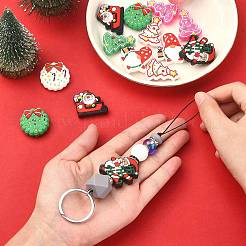 16Pcs 8 Style Christmas Silicone Beads&nbsp;SIL-SZ0001-08
