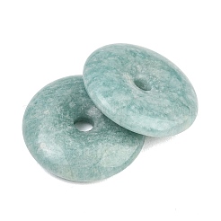 天然石アマゾナイトペンダント  ドーナツ/円盤チャーム  25x5.5~6mm  穴：4~4.5mm&nbsp;G-B196-01A-02