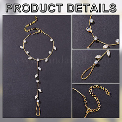 2Pcs Alloy Curb Chains Anklets&nbsp;AJEW-GA0007-85G