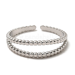 Non-Tarnish 304 Stainless Steel Open Cuff Rings&nbsp;RJEW-Z018-12P