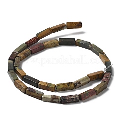 Natural Polychrome Jasper/Picasso Stone/Picasso Jasper Beads Strands&nbsp;G-L585-A01-01