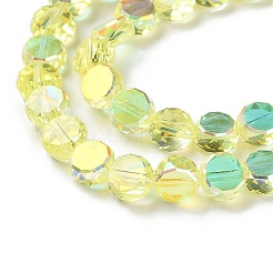 Transparent Electroplate Glass Beads Strands&nbsp;GLAA-Q099-D01-07