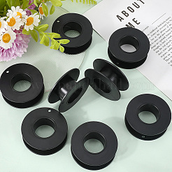 ワイヤー用PSプラスチック空スプール15個  スレッドボビン  ブラック  5.5x2.05cm&nbsp;TOOL-SC0001-78