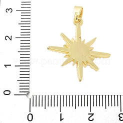Brass Micro Pave Clear Cubic Zirconia Pendants&nbsp;KK-S507-01G