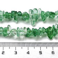 Transparent Crackle Glass Beads Strands&nbsp;GLAA-U004-01C