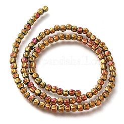 Electroplated Synthetic Non-magnetic Hematite Beads Strands&nbsp;G-C154-A01-01G