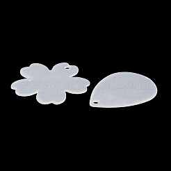 アクリルパーツ  アクリルディスク  DIYディスクキーホルダーアクセサリー  透明  33~65.5x33.5~65.5x1mm  穴：3~3.1mm&nbsp;X1-OACR-B009-01B