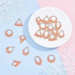 環境に優しい鉄エナメルペンダント  カドミウムフリー＆鉛フリー  混合図形  トマト  20個/箱&nbsp;IFIN-SC0001-13B-RS