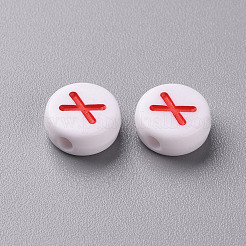 Opaque White Acrylic Beads&nbsp;SACR-T338-12E
