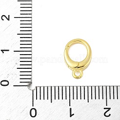 スターリングシルバースプリングゲートリング925個  オーバル  ゴールドカラー  12x7.5x2.5mm  穴：1.4mm&nbsp;STER-S012-02G