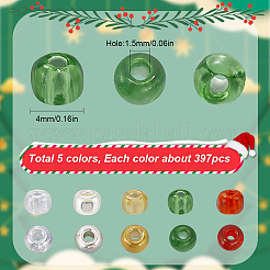 5 Colors Glass Seed Beads&nbsp;SEED-SC0001-47A