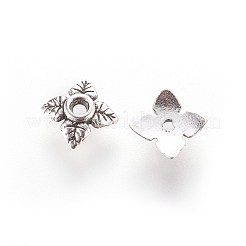 Tibetan Style Alloy Bead Caps&nbsp;TIBEB-Q018-AS-FF