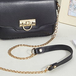 Imitation Leather & Alloy Crossbody Purse Chains&nbsp;FIND-WH20033-034F-LG