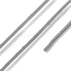 45m フェイクスエードコード  フェイクレース  グレー  2~2.5x1.5~2mm  約50ヤード（45m）/ロール&nbsp;LW-M003-13