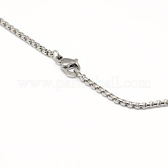 Non-Tarnish 304 Stainless Steel Venetian Chain Necklace Making&nbsp;STAS-A028-N032P-A