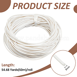 PVCソファエッジストリップ  家具のエッジプロテクター用  ホワイト  3mm  50 m /ロール&nbsp;FIND-WH00670-153A