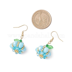 304 Stainless Steel Pumpkin Dangle Earrings&nbsp;EJEW-MZ00514-04