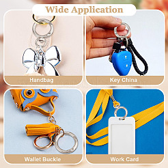 16Pcs 4 Styles Alloy Spring Gate Ring&nbsp;FIND-DR0001-69P