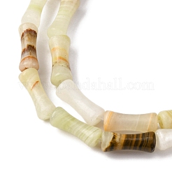 Natural Green Banded Calcite(Afghan Jade) Beads Strands&nbsp;G-L624-G11-12x5mm
