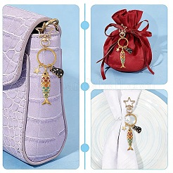 Alloy & 304 Stainless Steel Enamel Keychains&nbsp;KEYC-YW00269