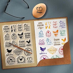 PVC Plastic Clear Stamps&nbsp;DIY-WH0631-0633
