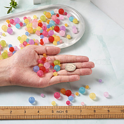 1160Pcs 4 Sizes Transparent Acrylic Ball Beads&nbsp;FACR-PJ0001-03